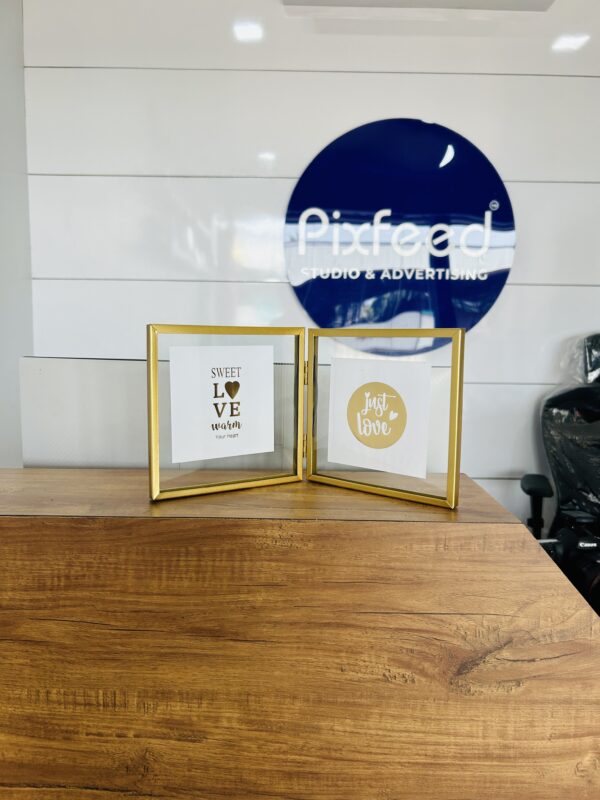 FOLDING GOLDEN METAL FRAME SQUARE